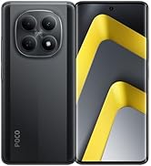 Series of product shots showing a folding smartphone with dual camera system in silver/gray color with yellow geometric accent designs.