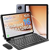 Luzglo P10 Tablet Android 16, 10 Inch Tablet, 48GB RAM+128GB ROM/2TB TF, Gemini AI, 90Hz Display,...