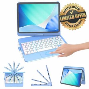 FUWANG Keyboard Case for iPad A16 11th Gen 2025 and 10th Gen 2022