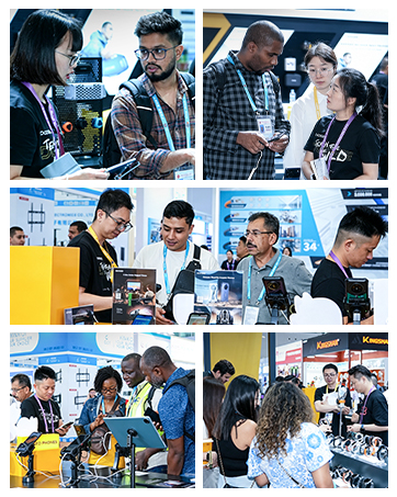Grid of six photographs showing diverse groups of men and women in business casual and professional attire at various indoor settings, appearing to be at a corporate event or workplace gathering.