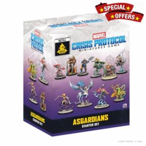 Asmodee| Marvel: Crisis Protocol - Asgardians Starter Set | Miniatures Game | Ages 14+ | 2 Players | 90 Minutes Playing Time