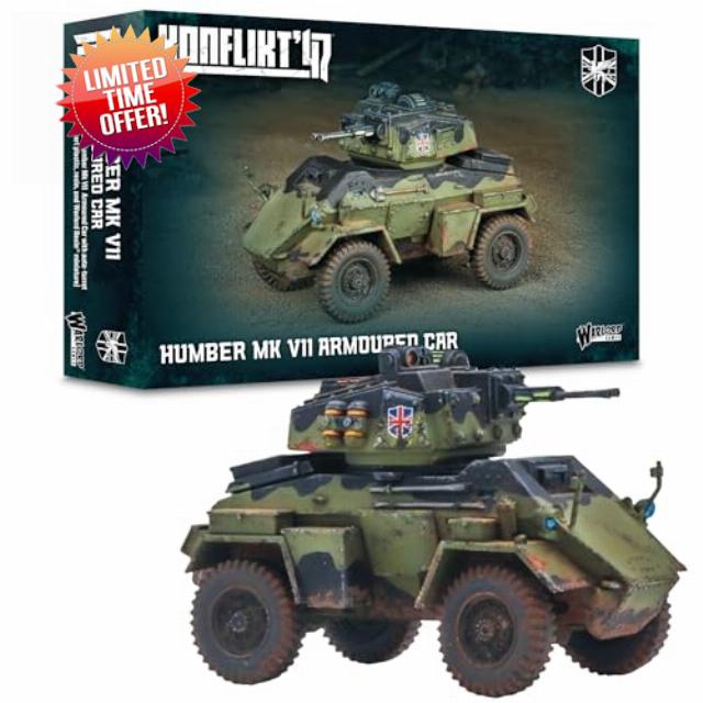 Warlord Games Humber Mk VII Armoured Car - British Commonwealth for Konflikt 47 Highly Detailed Plastic Miniatures