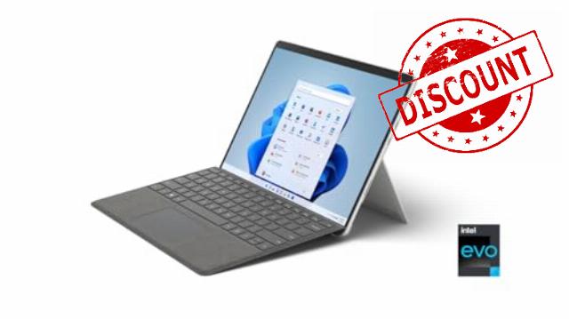 Microsoft Surface Pro 8 256GB (i5/8GB) Platinum W10 Pro *New* (Renewed)