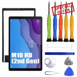 Compatible with Lenovo Tab M10 HD Gen 2 TB-X306X Touch Screen Digitizer LCD Display Replacement [Fingerprints] With Repair Ki