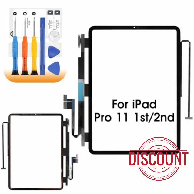 AGCUT Screen Replacement for iPad Pro 11 1ST/ 2ND 11 Inch Touchscreen for iPad Pro 11 1ST 2018 A1980 A2013 A1934 A1979 Digitizer Repair Tools & Kits