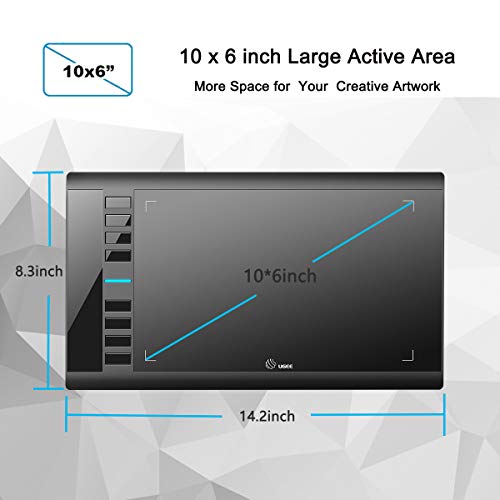 UGEE M708 Graphics Drawing Tablet V3 with 10 * 6 inch