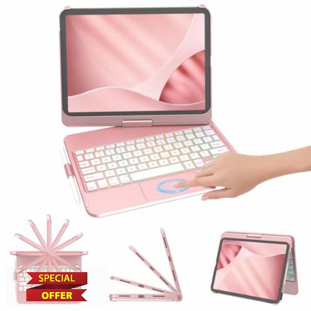 FUWANG Keyboard Case for iPad A16 11th Gen 2025 and 10th Gen 2022