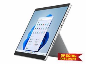 Microsoft Surface Pro 8 LTE 256GB (i7/16GB) Platinum W11 PRO NEW Black EIV-00004 (Renewed)