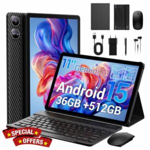 Tablet 11 Inch Android 15 Tablet with SIM Slot