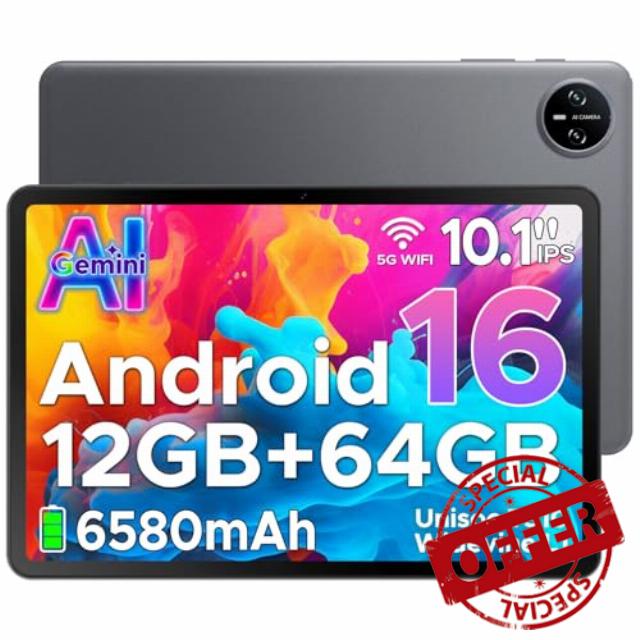 Tab A9 Android 16 Tablet With Gemini AI 10 Inch 2026