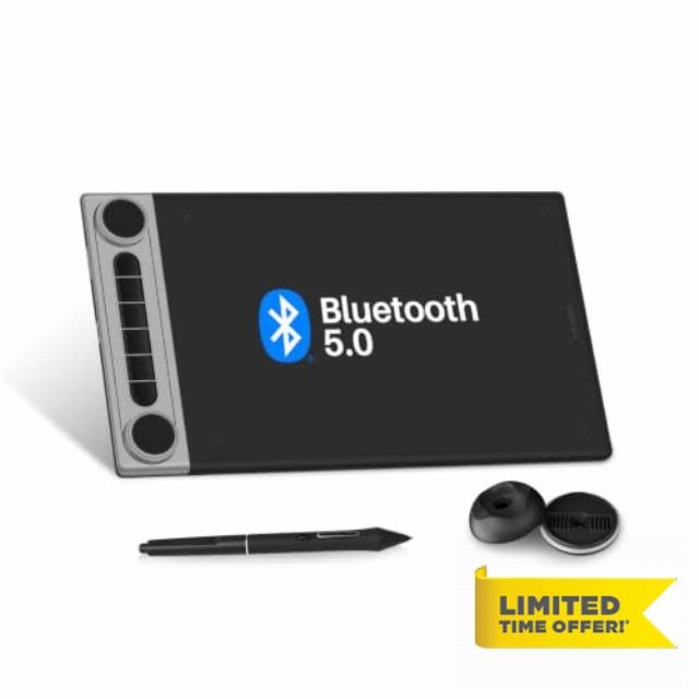 HUION Inspiroy Dial 2 V2 Bluetooth 5.0 Drawing Tablet