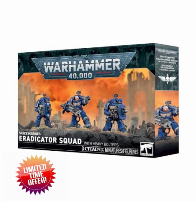 Games Workshop - Space Marines: Eradicator Squad with Heavy Bolters Warhammer 40