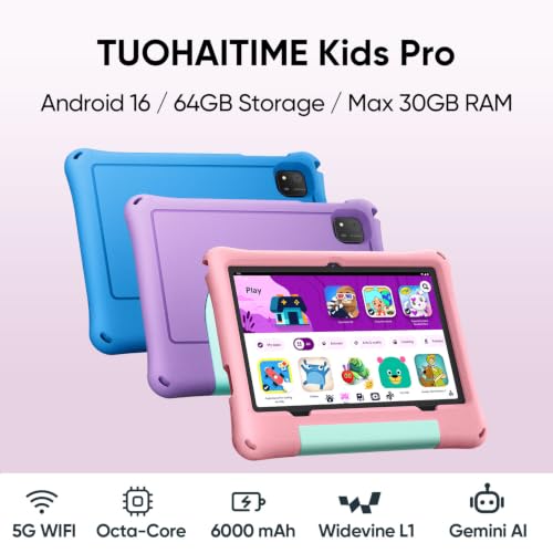 Android 16 Tablet for Kids 10 inch