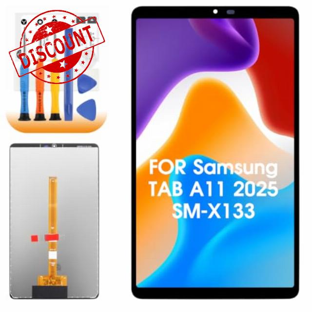 AGCUT SM-X133 LCD Display for Samsung Tab A11 2025 SM-X135 SM-X135F