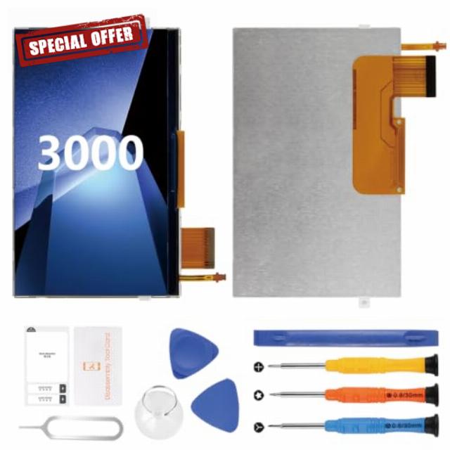 AGCUT LCD Display for Spielkonsole Screen Replacement for PSP 3000 3001 3002 3003 3004 3008 3010 LCD Screen Replacement With repair tools (Without Touch Screen)