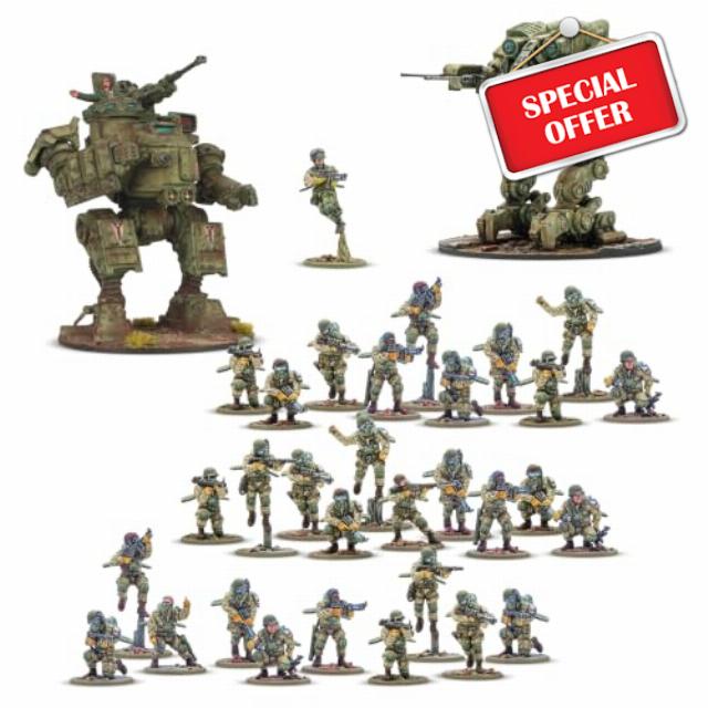 Warlord Games Konflikt 47 United States Starter Army 28mm Miniatures United States Rapid Deployment Force - Highly Detailed 28mm Scale Miniatures