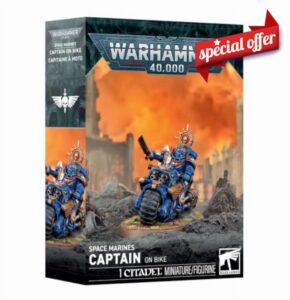Games Workshop - Space Marines: Captain on Bike                                                          Warhammer 40