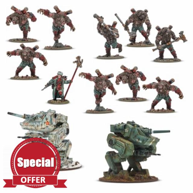 Warlord Games Konflikt 47 Soviet Starter Army 28mm Miniatures Soviet Bloc Elite Operational Group - Highly Detailed 28mm Scale Miniatures