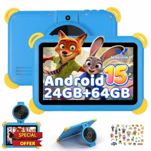 Gleeso Kids Tablet Android 15 Tablet for Kids 7 inch