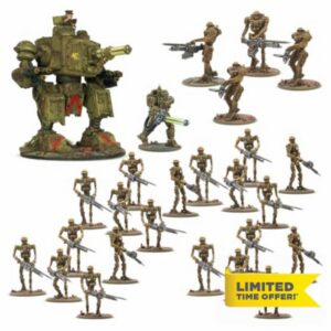 Warlord Games Konflikt 47 British Commonwealth Starter Army 28mm Miniatures                                                          British Commonwealth Automated Battalion - Highly Detailed 28mm Scale Miniatures