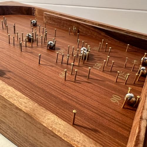 Shesham Rosewood Board with Brass Pins and Steel Balls