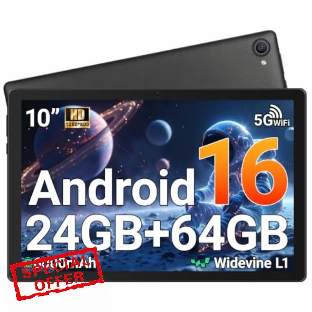 Gleeso Tablet 10 inch Android 16