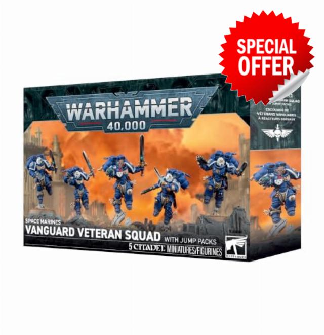 Games Workshop - Space Marines: Vanguard Veteran Squad with Jump Packs Warhammer 40