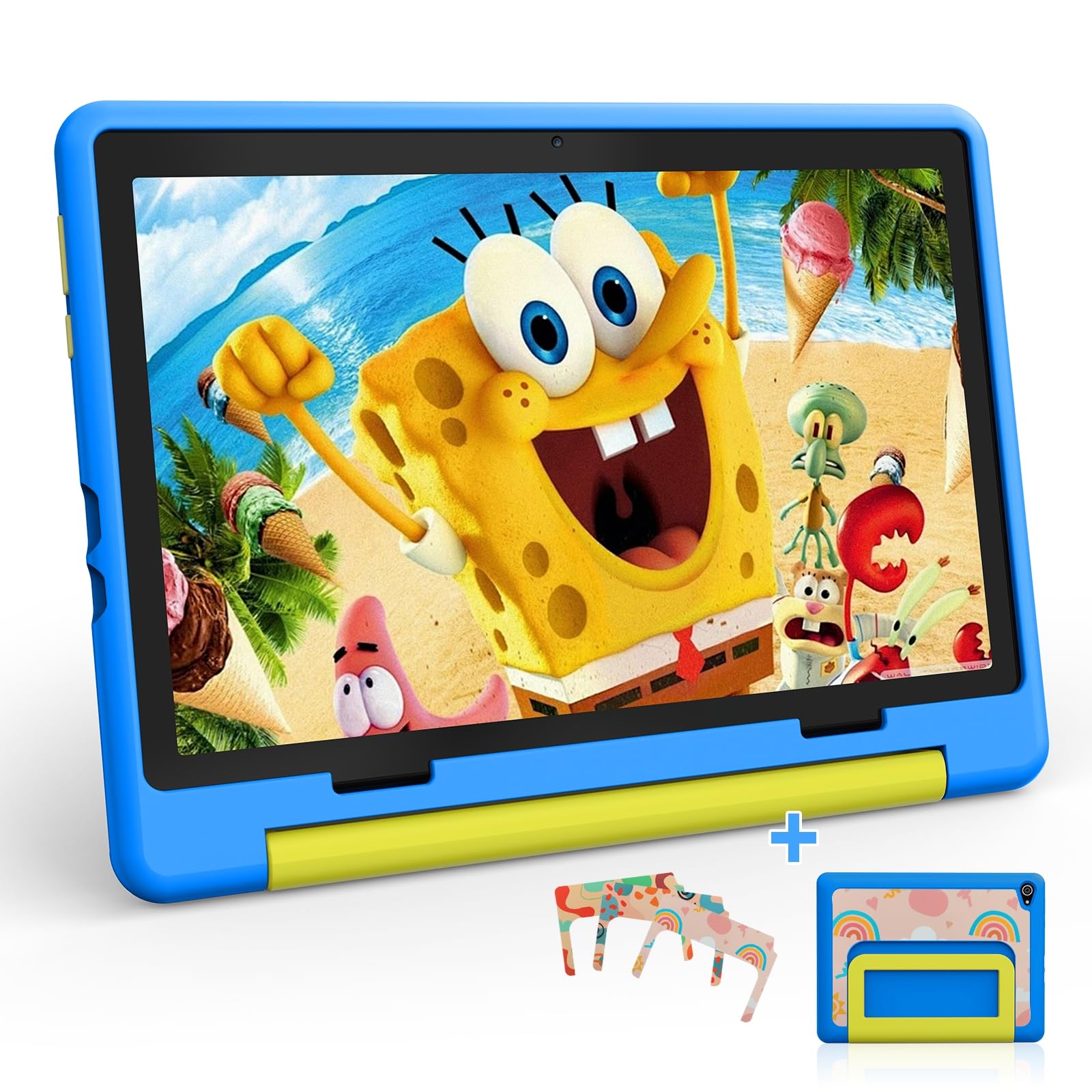 Toddler Tablet with Protective Case(Blue)